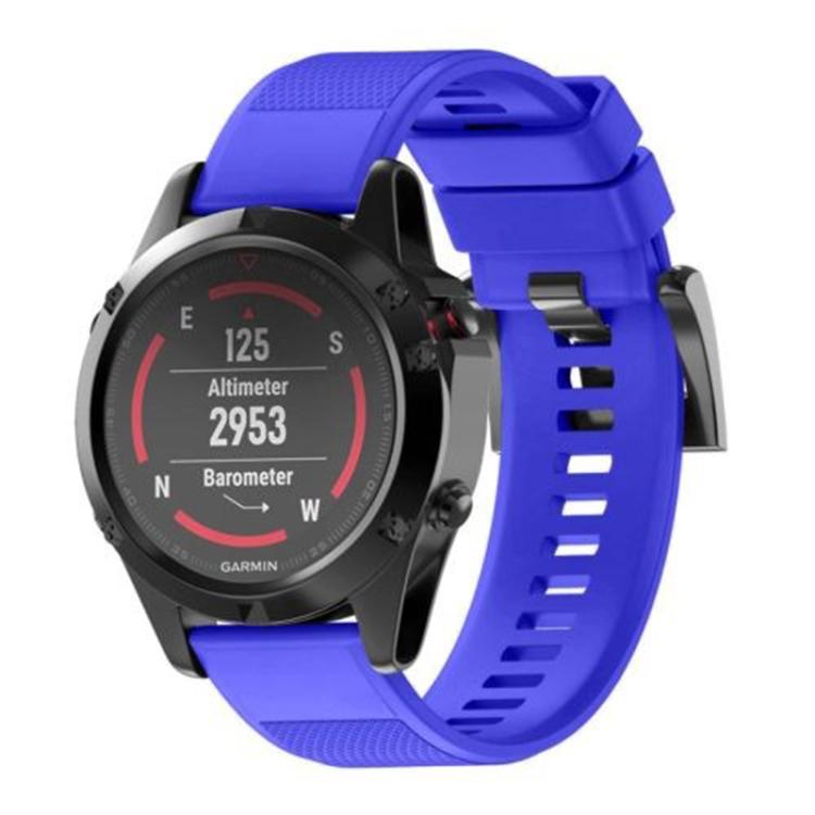 For Garmin QuickFit 22mm Kalebol Triangle Texture Silicone Watch Band(Royal Blue) - free shipping - PMc TechLife - Order now!