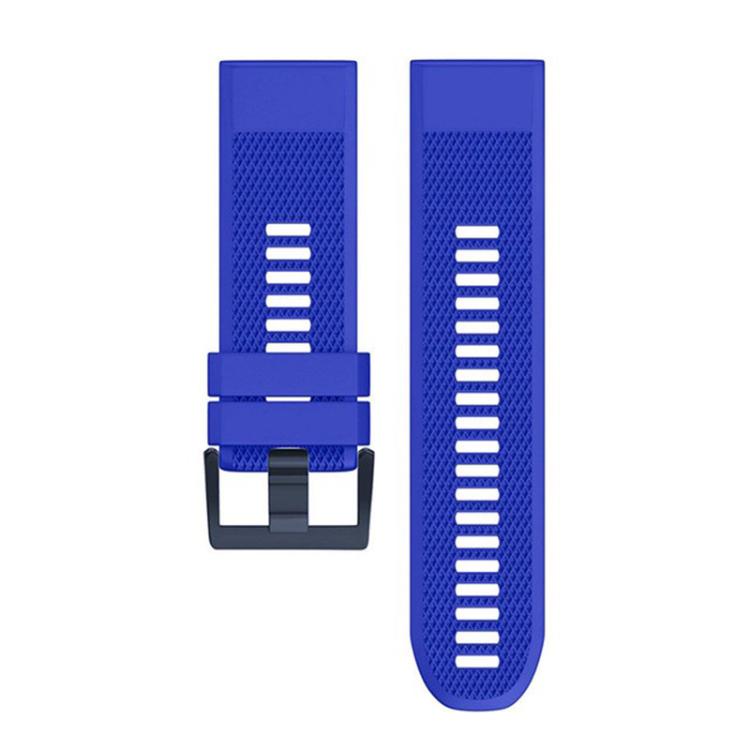 For Garmin QuickFit 22mm Kalebol Triangle Texture Silicone Watch Band(Royal Blue) - free shipping - PMc TechLife - Order now!