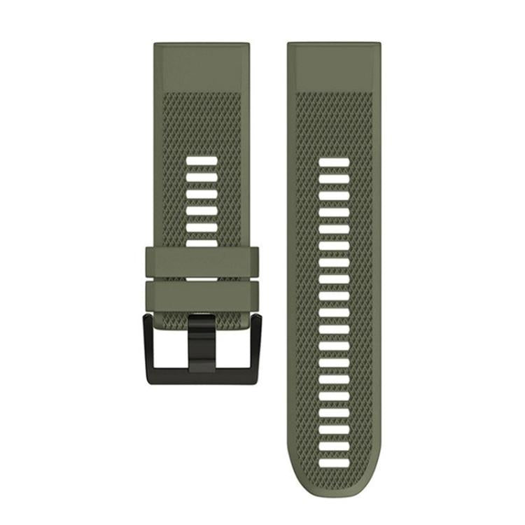 For Garmin QuickFit 26mm Kalebol Triangle Texture Silicone Watch Band(Army Green) - free shipping - PMc TechLife - Order now!