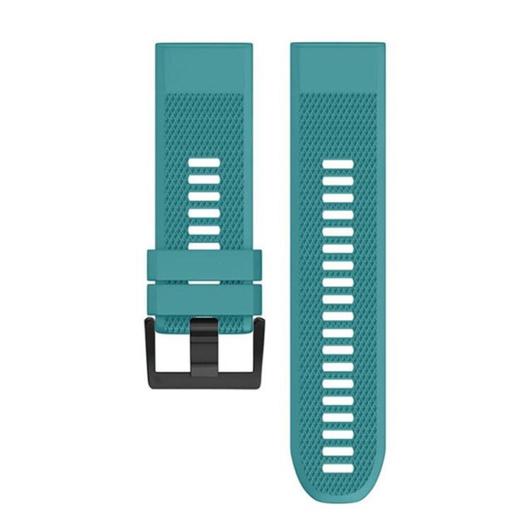 For Garmin QuickFit 26mm Kalebol Triangle Texture Silicone Watch Band(Blue Green) - free shipping - PMc TechLife - Order now!