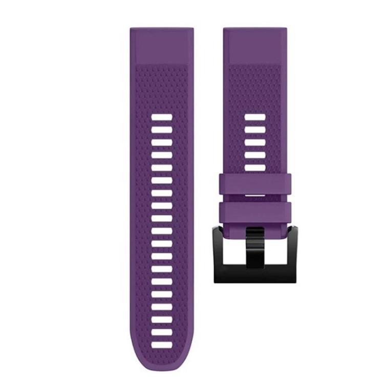 For Garmin QuickFit 26mm Kalebol Triangle Texture Silicone Watch Band(Purple) - free shipping - PMc TechLife - Order now!