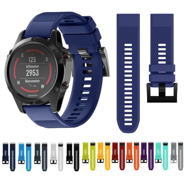 For Garmin QuickFit 22mm Kalebol Triangle Texture Silicone Watch Band(Royal Blue) - free shipping - PMc TechLife - Order now!