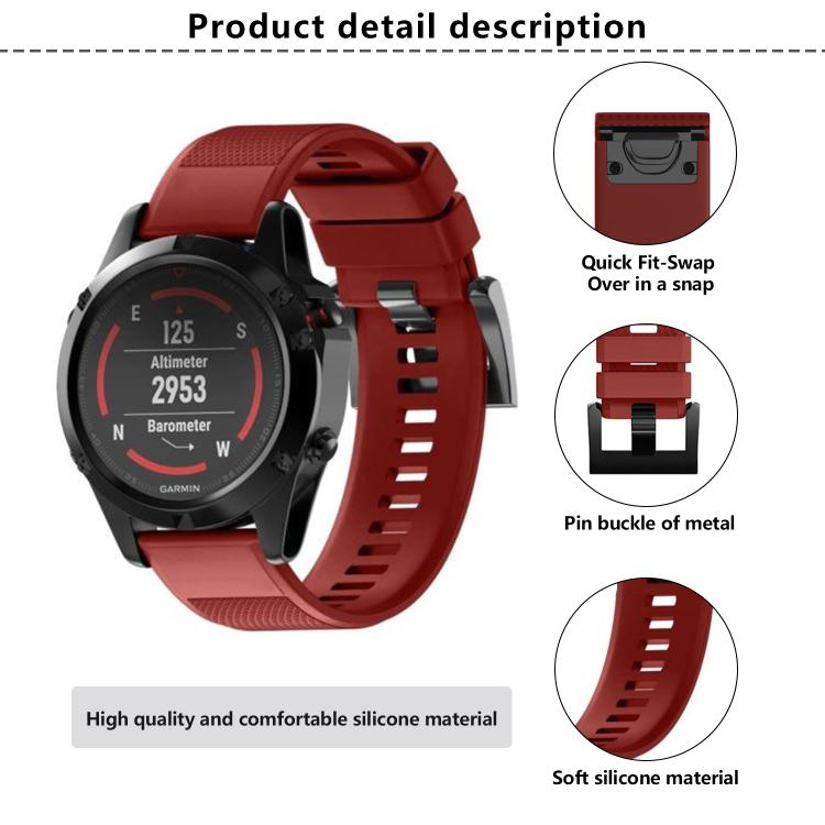 For Garmin QuickFit 26mm Kalebol Triangle Texture Silicone Watch Band(Blue Green) - free shipping - PMc TechLife - Order now!