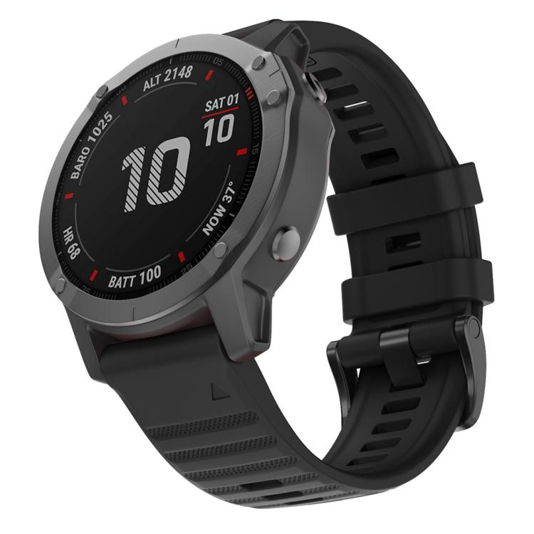For Garmin QuickFit 22mm Kalebol Concave Texture Silicone Watch Band(Black) - free shipping - PMc TechLife - Order now!