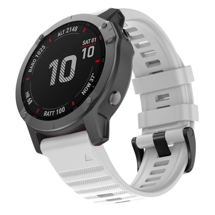 For Garmin QuickFit 26mm Kalebol Concave Texture Silicone Watch Band(White) - free shipping - PMc TechLife - Order now!