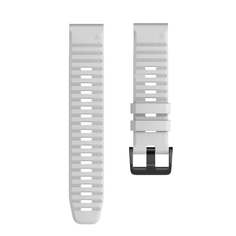 For Garmin QuickFit 26mm Kalebol Concave Texture Silicone Watch Band(White) - free shipping - PMc TechLife - Order now!