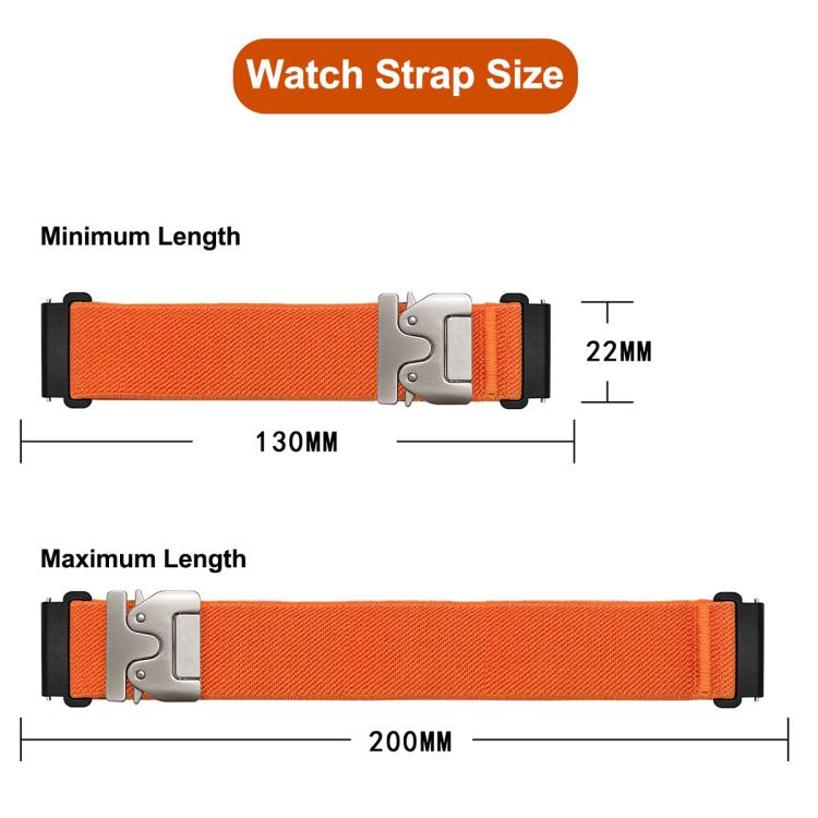 20mm Parachute Buckle Elastic Nylon Watch Band(Army Green) - free shipping - PMc TechLife - Order now!