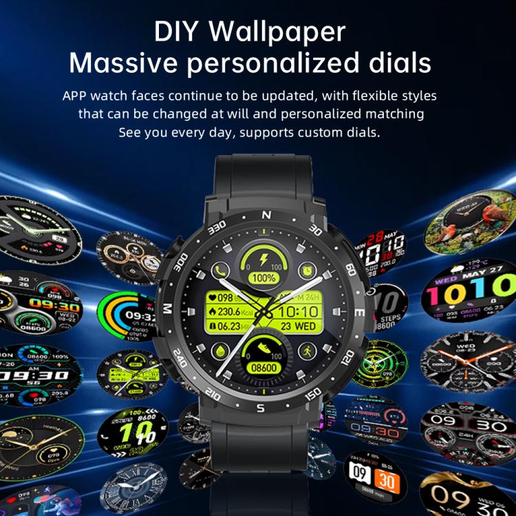 Q10 Dual-mode Bluetooth Headphones Smart Watch,1.52 inch, Support Bluetooth Call / Heart Rate(Black) - free shipping - PMC TechLife - Order now!