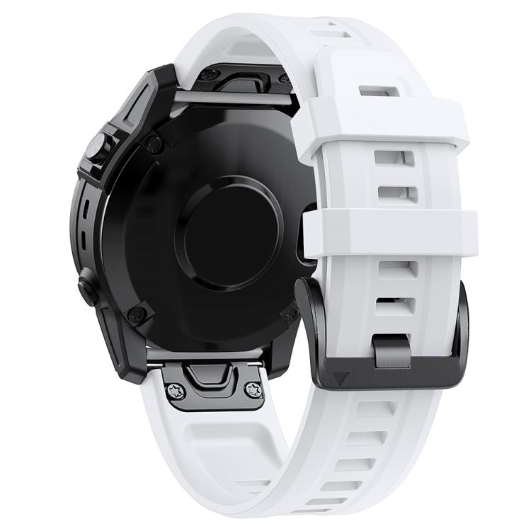 For Garmin QuickFit 22mm Kalebol Ladder Silicone Watch Band(White) - Watch Bands by Kalebol | Online Shopping South Africa | PMc TechLife | Buy Now Pay Later Mobicred
