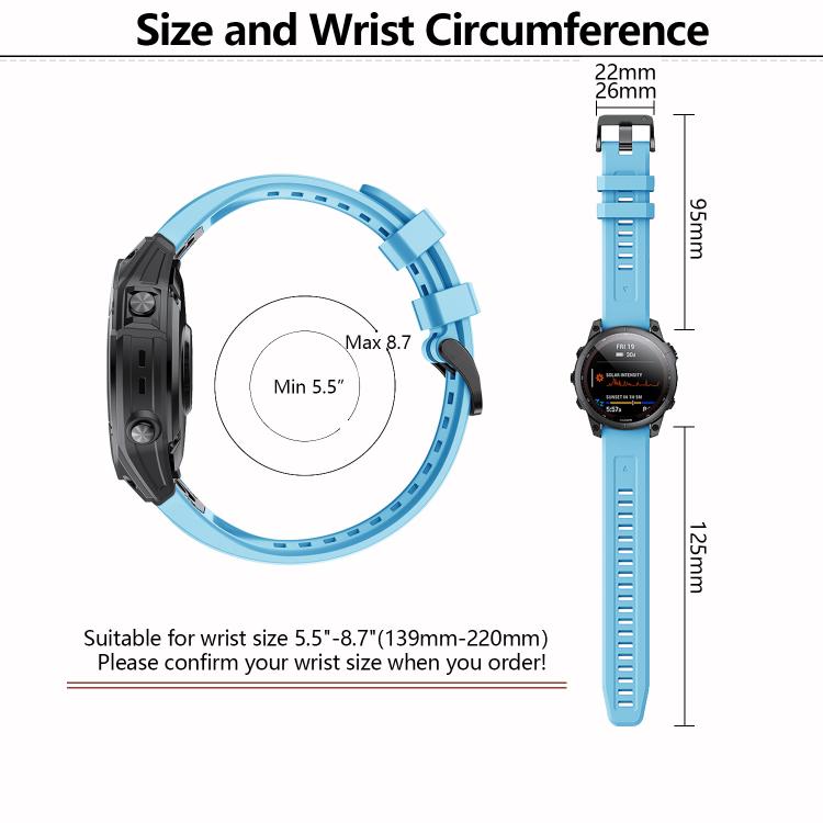 For Garmin QuickFit 22mm Kalebol Ladder Silicone Watch Band(White) - Watch Bands by Kalebol | Online Shopping South Africa | PMc TechLife | Buy Now Pay Later Mobicred