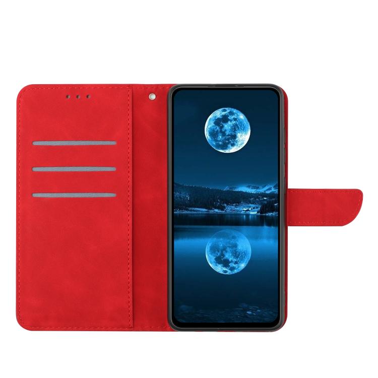 For Tecno Spark 40 4G Stitching Embossed Leather Phone Case(Red) - free shipping - PMC TechLife - Order now!