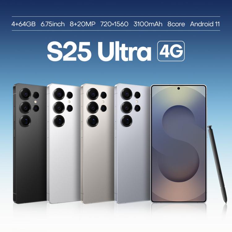 F102 / S25 Ultra, 4GB+64GB, 6.75 inch Android 11 MTK6762 Octa Core, Network: 4G, Dual SIM, Support Wireless Charging, Plug:EU Plug(Titanium Blue) - free shipping - PMc TechLife - Order now!