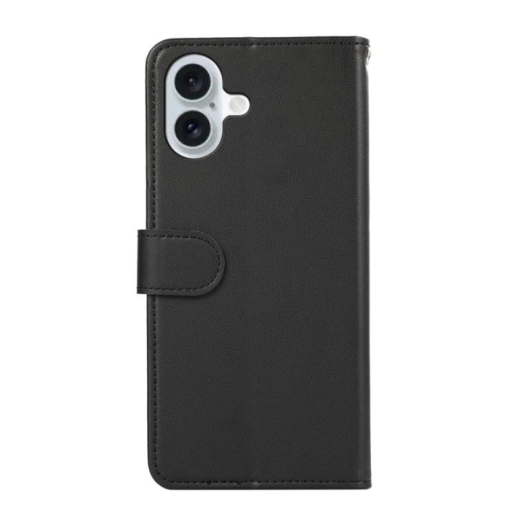For iPhone 17 ABEEL Delicate Texture Splicing RFID Leather Phone Case(Black) - free shipping - PMc TechLife - Order now!