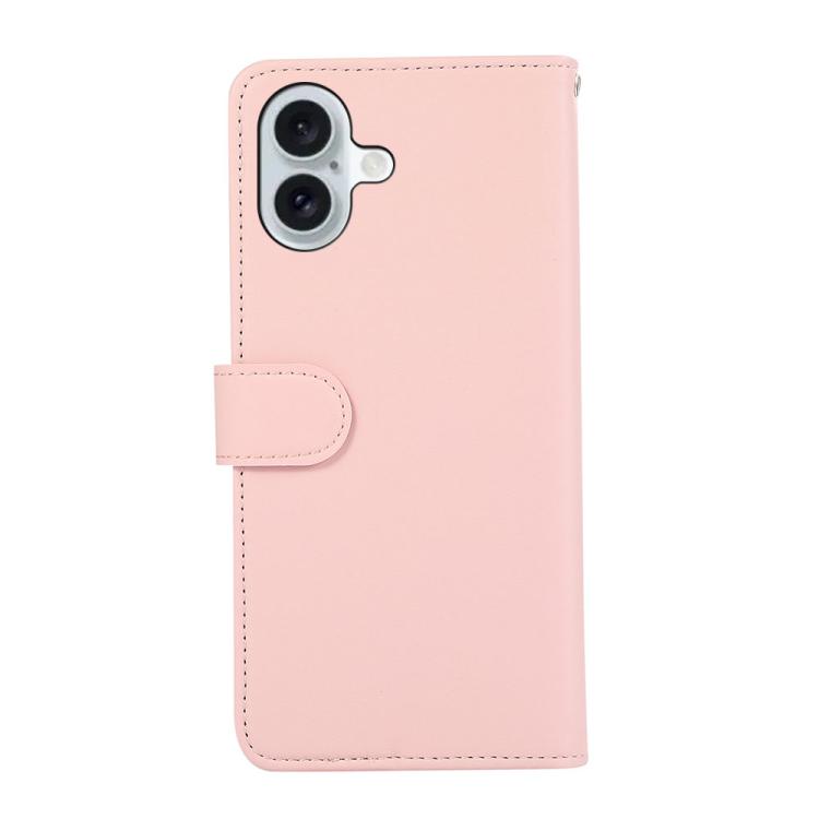For iPhone 17 ABEEL Delicate Texture Splicing RFID Leather Phone Case(Pink) - free shipping - PMc TechLife - Order now!