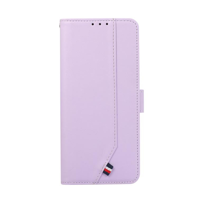 For iPhone 17 ABEEL Delicate Texture Splicing RFID Leather Phone Case(Purple) - free shipping - PMc TechLife - Order now!