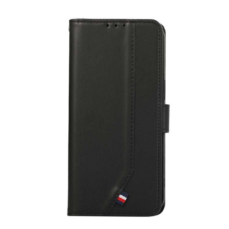 For iPhone 17 Pro ABEEL Delicate Texture Splicing RFID Leather Phone Case(Black) - free shipping - PMc TechLife - Order now!