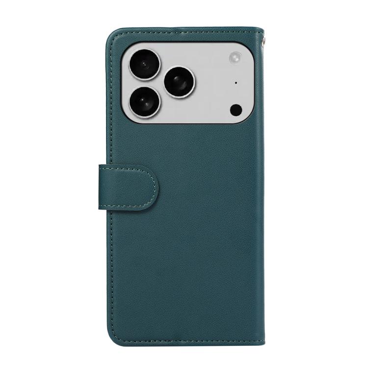 For iPhone 17 Pro ABEEL Delicate Texture Splicing RFID Leather Phone Case(Green) - free shipping - PMc TechLife - Order now!