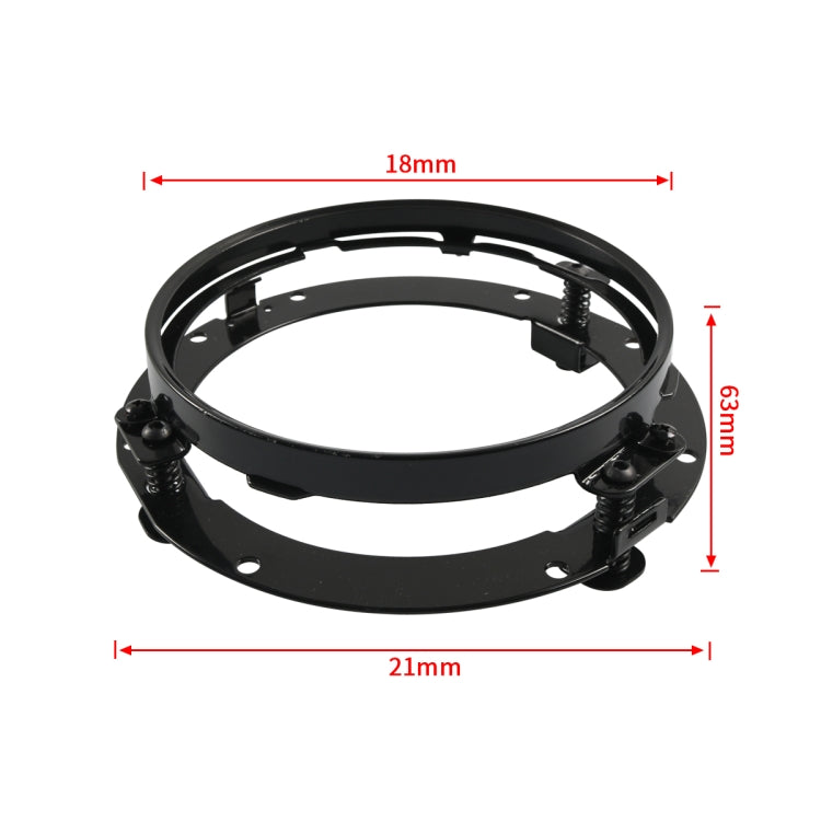 Motorcycle 7 inch Round Headlight Ring Mounting Bracket for Harley Davidson (Black) - Holder by PMC Jewellery | Online Shopping South Africa | PMC Jewellery | Buy Now Pay Later Mobicred