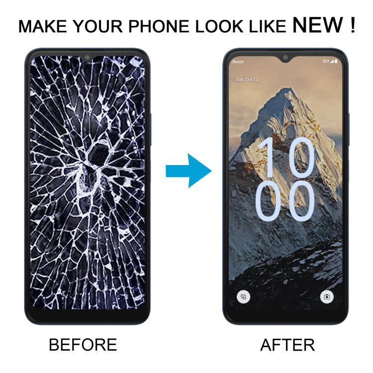 For Boost Summit 5G 2024 SN339D-SMT LCD Screen Digitizer Full Assembly with Frame(Black) - free shipping - PMC TechLife - Order now!