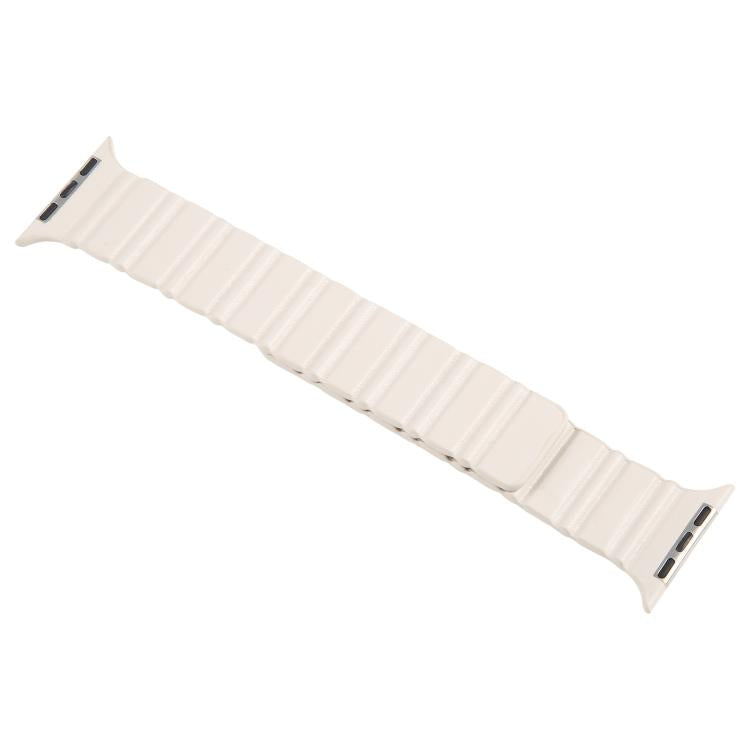For Apple Watch 46mm / 49mm / 45mm / 44mm Magnetic PU Leather Watch Band(Grey) - Watch Bands by PMC TechLife | Online Shopping South Africa | PMC TechLife | Buy Now Pay Later Mobicred