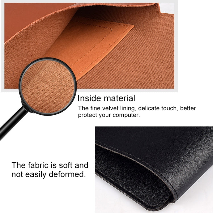 PU05 Sleeve Leather Case Carrying Bag for 14.1 inch Laptop(Yellow) - free shipping - PMC Jewellery - Order now!