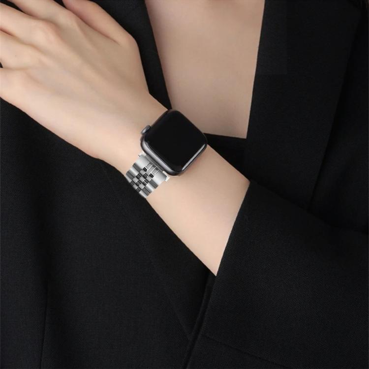 For Apple Watch 46mm / 49mm / 45mm / 44mm Quick Release Five-bead Metal Watch Band(Silver) - free shipping - PMC TechLife - Order now!