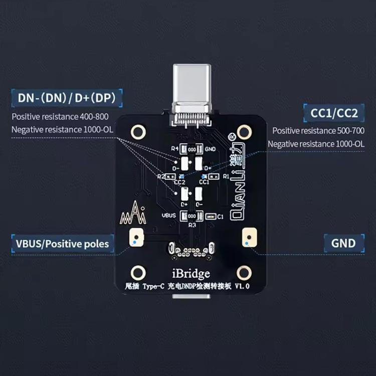 QianLi iBridge Tail Plug Charging DNDP Detection Epitaxial Board, Model:Type-C - free shipping - PMC TechLife - Order now!