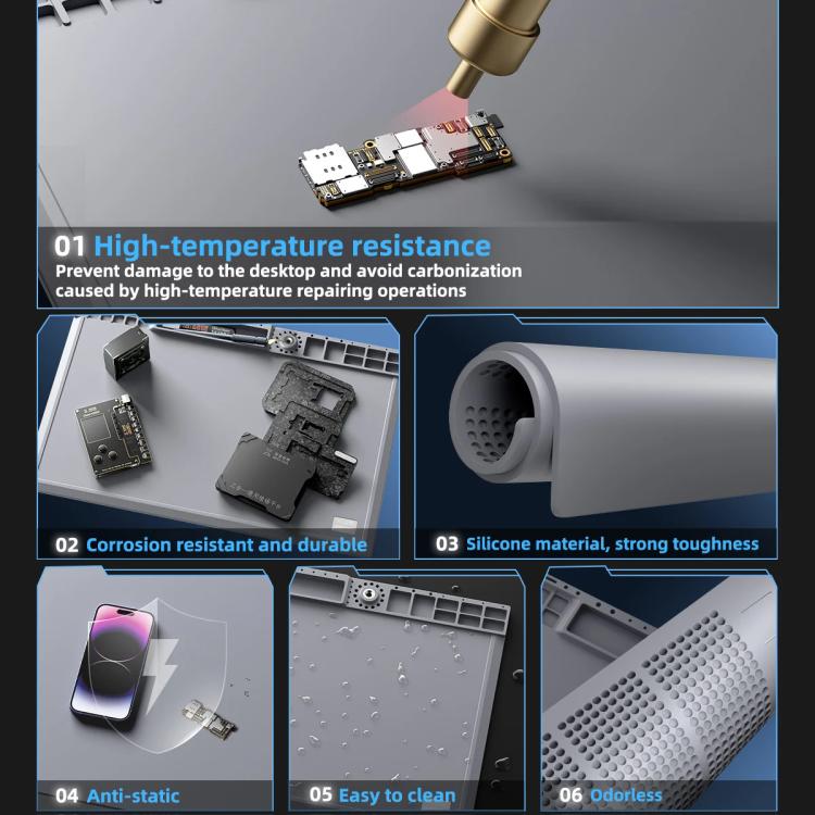 Mega-Idea B440 Desktop Insulation Heat-Resistant Silicone Pad - free shipping - PMC TechLife - Order now!