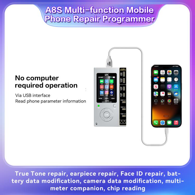 i2C A8S Multi-function Phone Repair Programmer, Model:Host+12-15 Plus True Tone Board - free shipping - PMC TechLife - Order now!