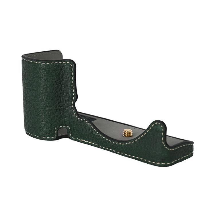 For Sony ZV-E10 Litchi Texture PU Leather Camera Half Case Base(Green) - free shipping - PMC TechLife - Order now!