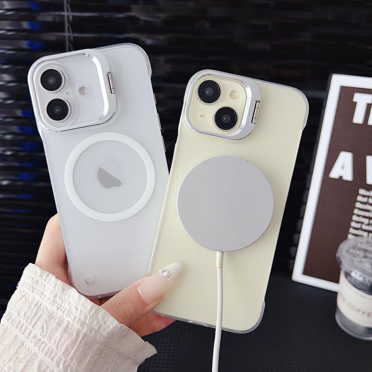 For iPhone 14 / 13 Ultra-thin Transparent MagSafe Magnetic Frameless Lens Holder Phone Case - free shipping - PMC TechLife - Order now!