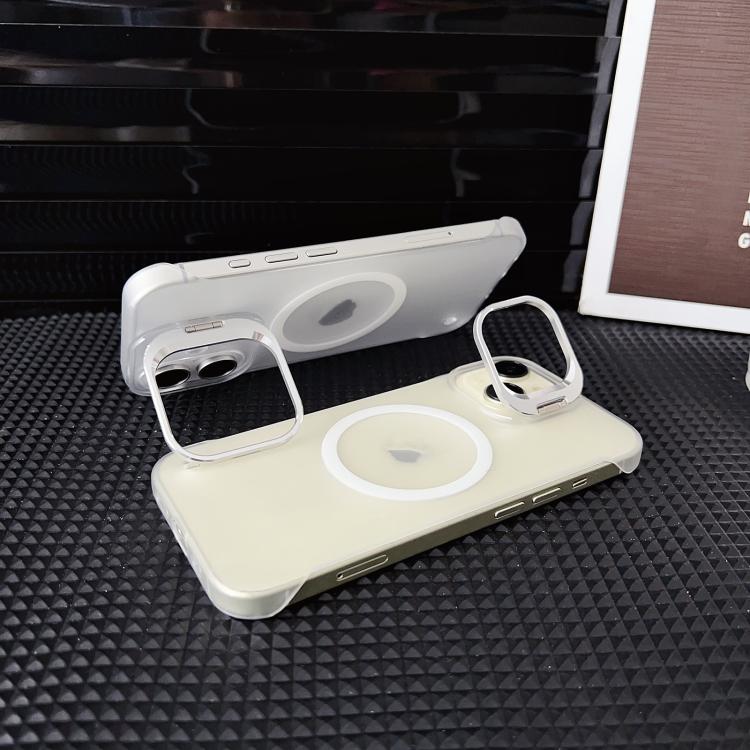 For iPhone 15 Pro Ultra-thin Transparent MagSafe Magnetic Frameless Lens Holder Phone Case - free shipping - PMC TechLife - Order now!
