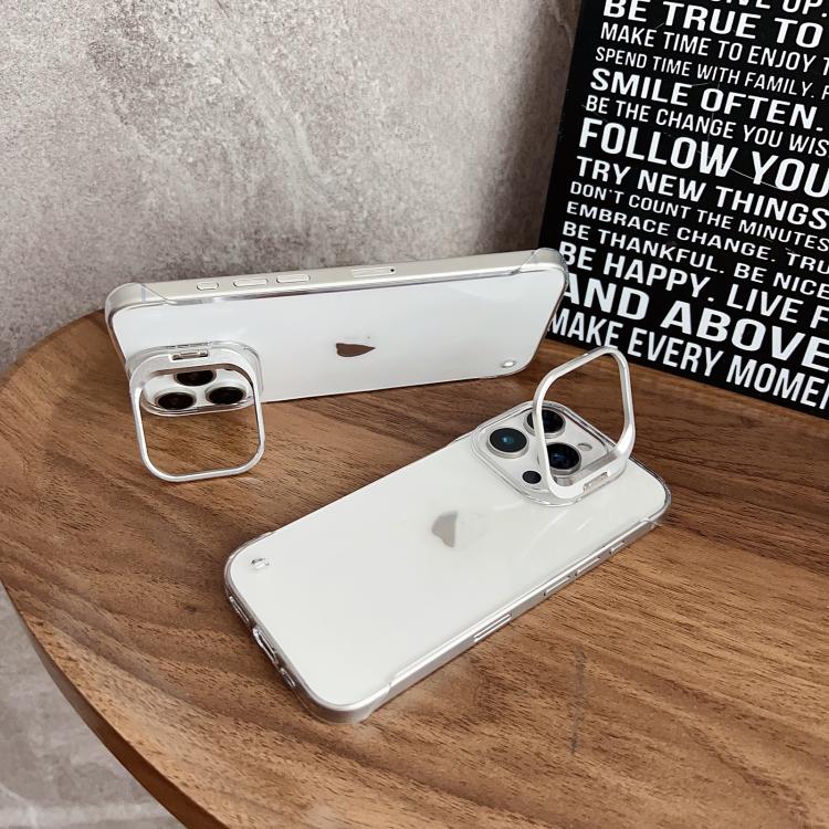 For iPhone 15 Ultra-thin Transparent Frameless Lens Holder Phone Case - free shipping - PMC TechLife - Order now!