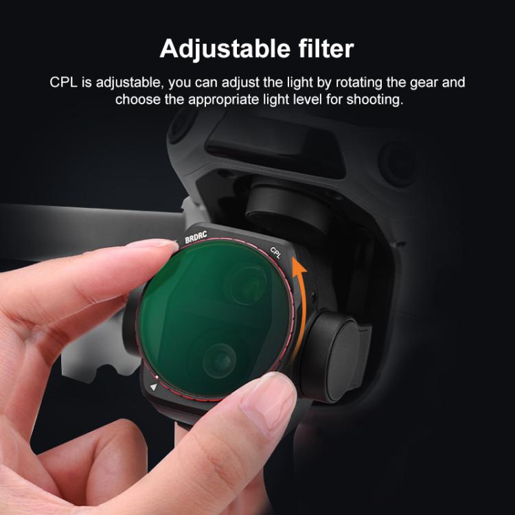 For DJI Air 3S BRDRC Camera Lens Filter, Filter:ND8 - free shipping - PMC TechLife - Order now!