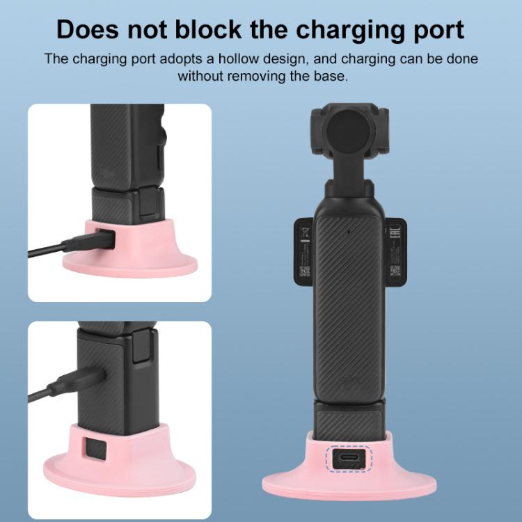 For DJI OSMO Pocket 3 BRDRC Silicone Desktop Base Bracket(Grey) - free shipping - PMC TechLife - Order now!