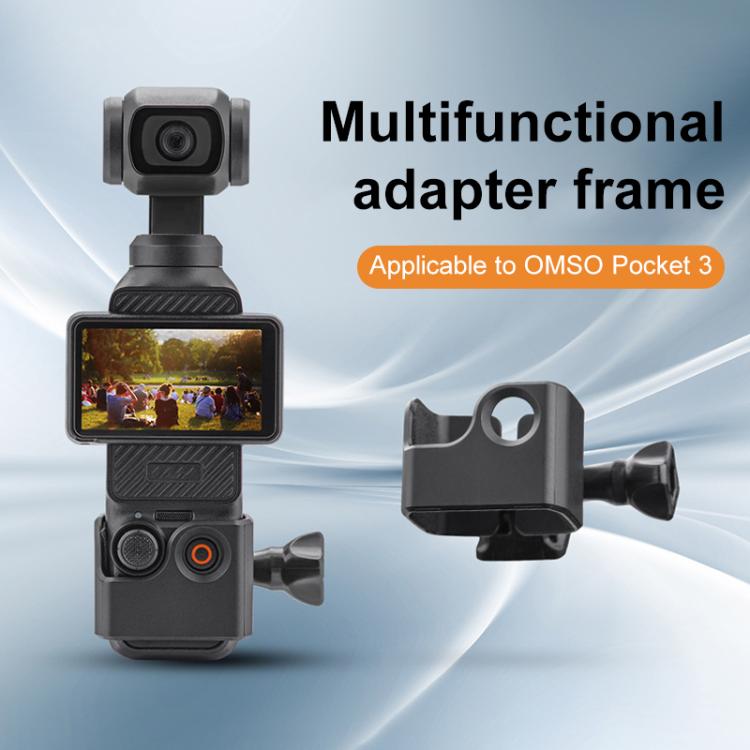 For DJI OSMO Pocket 3 BRDRC Protection Frame Adapter Base, Type:Frame + Backpack Clip - free shipping - PMC TechLife - Order now!