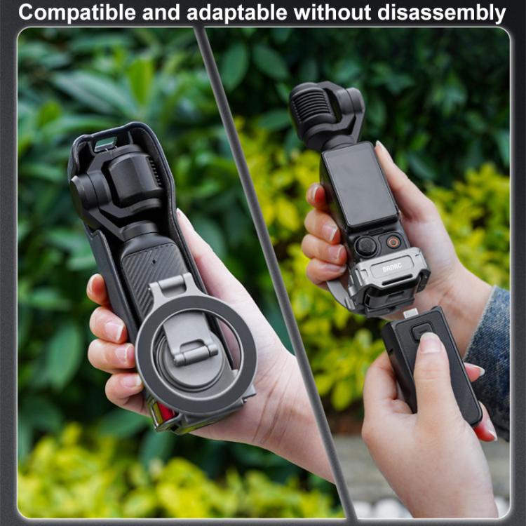 For DJI Osmo Pocket 3 BRDRC Smartphone Teleprompter Stand Desktop Clamp Cold Shoe Extension Mount(Dark Grey) - free shipping - PMC TechLife - Order now!