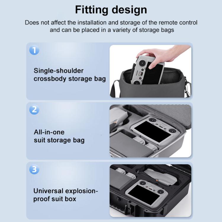 For DJI RC 2 BRDRC Remote Control Shockproof Anti-scratch Silicone Case(Black) - free shipping - PMC TechLife - Order now!