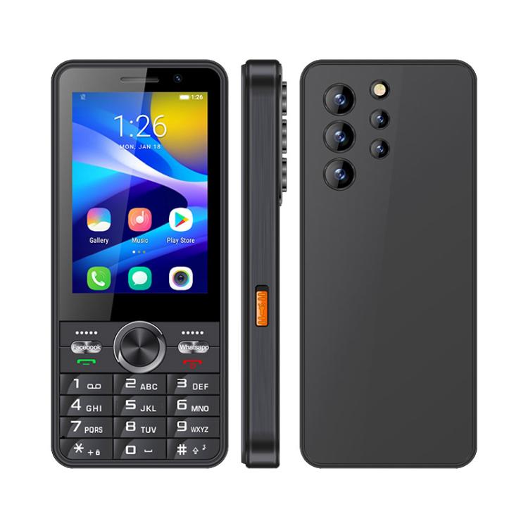 UNIWA XS24 Keypad Phone, 2GB+16GB, 3.5 inch Android 8.1 Mediatek MT6737M Quad Core, Flashlights, Network: 4G, Support Google Store, Plug:EU Plug(Black) - free shipping - PMc TechLife - Order now!