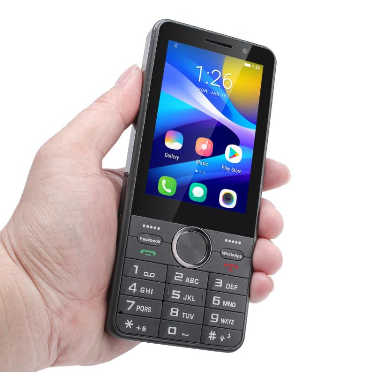 UNIWA XS24 Keypad Phone, 2GB+16GB, 3.5 inch Android 8.1 Mediatek MT6737M Quad Core, Flashlights, Network: 4G, Support Google Store, Plug:EU Plug(Black) - free shipping - PMc TechLife - Order now!