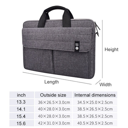 ST08 Handheld Briefcase Carrying Storage Bag without Shoulder Strap for 15.6 inch Laptop(Black) - 15.6 - 17 inch by PMC Jewellery | Online Shopping South Africa | PMC Jewellery | Buy Now Pay Later Mobicred