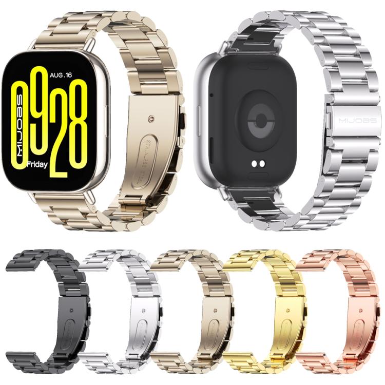 22mm MIJOBS Three Beads Metal Watch Band(Black) - free shipping - PMc TechLife - Order now!