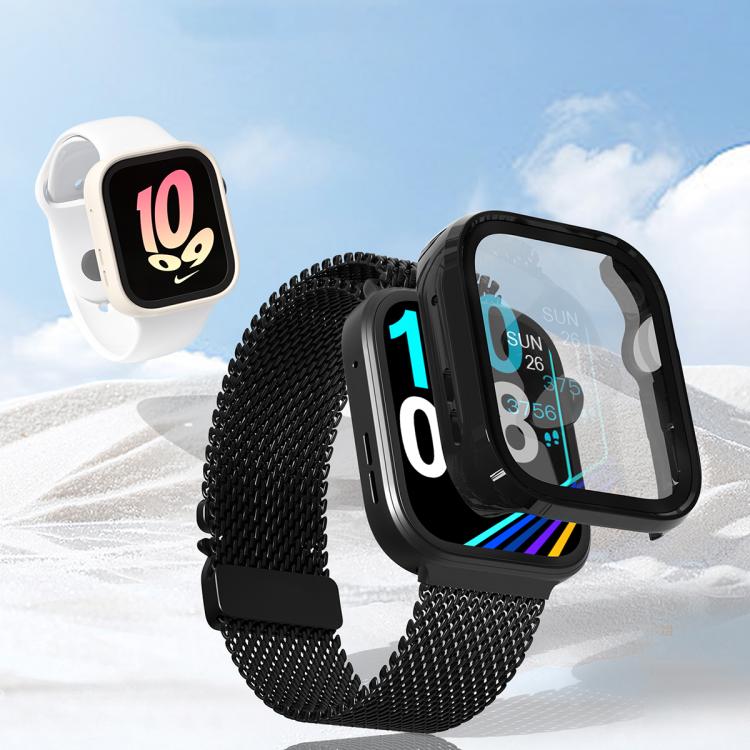 For Huawei Watch Fit 4 Pro Tempered Film Integrated PC Watch Protective Case(Black) - Watch Cases by PMC TechLife | Online Shopping South Africa | PMC TechLife | Buy Now Pay Later Mobicred