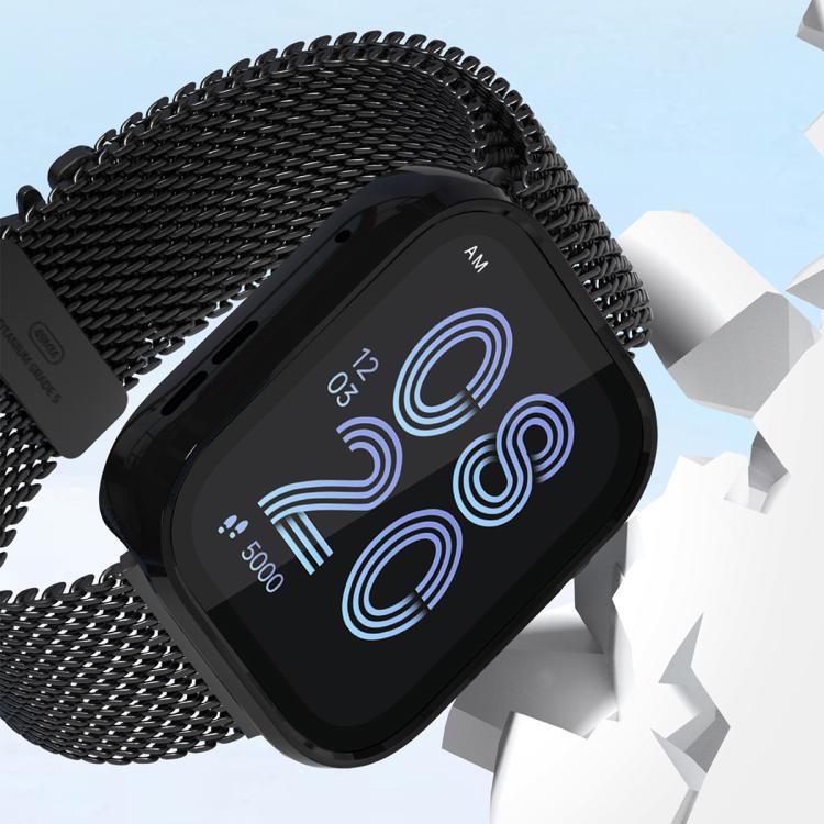 For Huawei Watch Fit 4 Pro Tempered Film Integrated PC Watch Protective Case(Black) - Watch Cases by PMC TechLife | Online Shopping South Africa | PMC TechLife | Buy Now Pay Later Mobicred