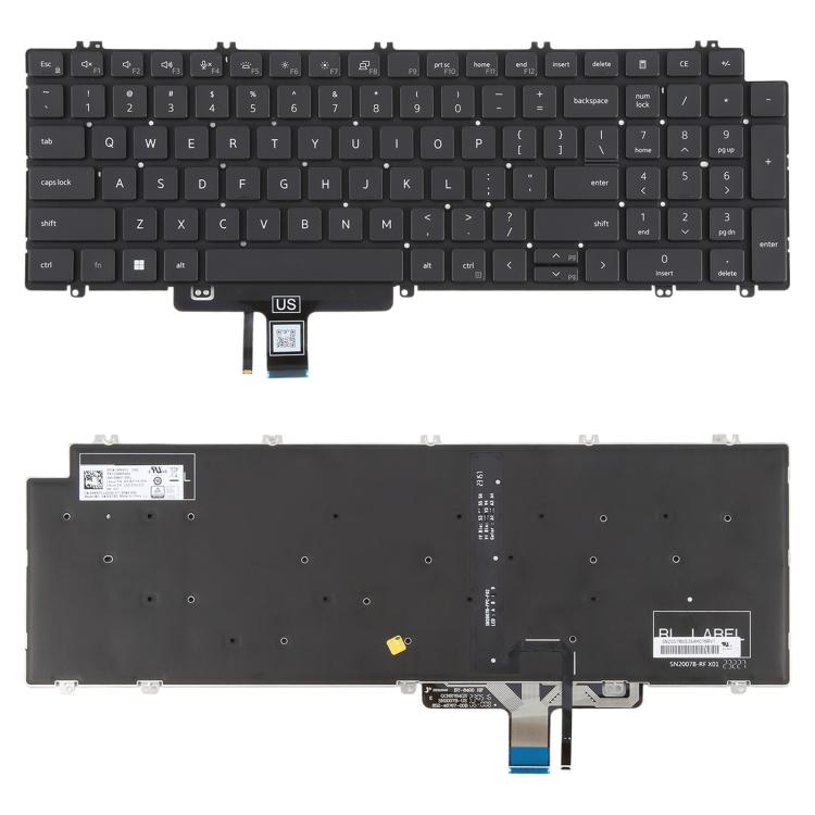 US Version Backlit Laptop Keyboard for Dell Latitude 3540 5520 5521 5530 5531 5540(Black) - free shipping - PMC TechLife - Order now!