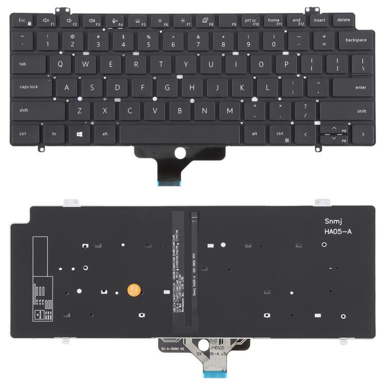 US Version Backlit Laptop Keyboard for Dell Latitude 7410 7410 2in1 P131G P119G(Black) - free shipping - PMC TechLife - Order now!