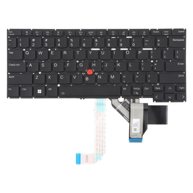 US Version Laptop Keyboard with Pointing for Lenovo Thinkpad X13 Gen 4 X13 Yoga Gen 4(Black) - free shipping - PMC TechLife - Order now!