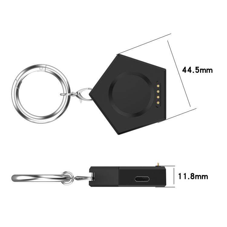 For OPPO Watch X2 Mini Portable Smart Watch Magnetic Charger(Black) -  by PMC TechLife | Online Shopping South Africa | PMC TechLife | Buy Now Pay Later Mobicred