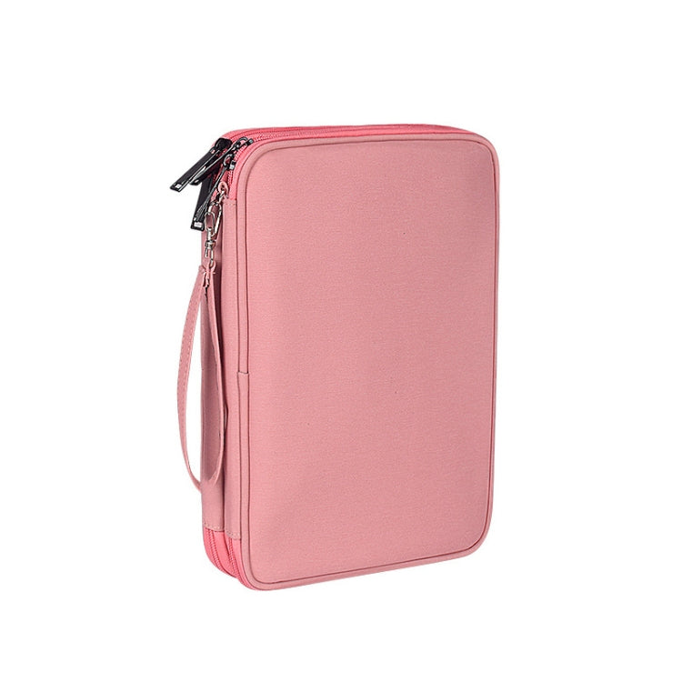 SM01 Multi-function Waterproof Double Layer Data Cable Earphone U Disk Digital Accessories Storage Bag, Size: S(Pink) - Other by PMC Jewellery | Online Shopping South Africa | PMC Jewellery | Buy Now Pay Later Mobicred