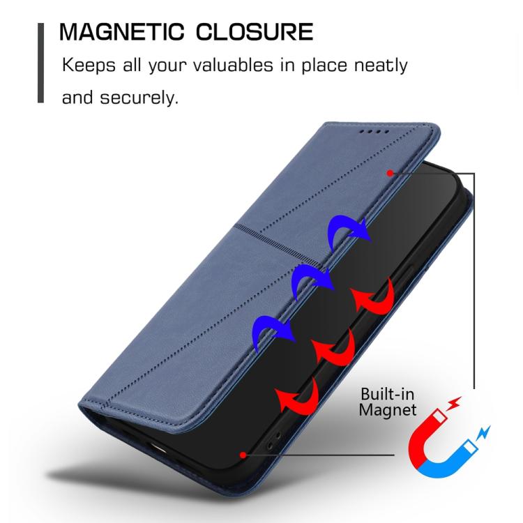 For iPhone 17 Air Strong Magnetic Frosted Flip Leather Phone Case(Royal Blue) - free shipping - PMc TechLife - Order now!